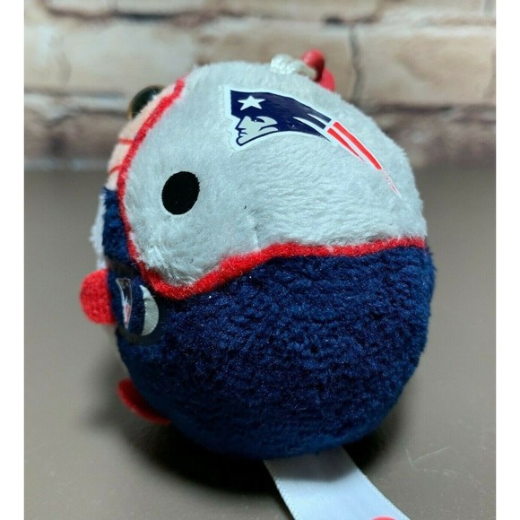 TY Beanie Babies Ballz New England Patriots Plush Keychain Backpack Clip Fob 5" - Picture 3 of 9